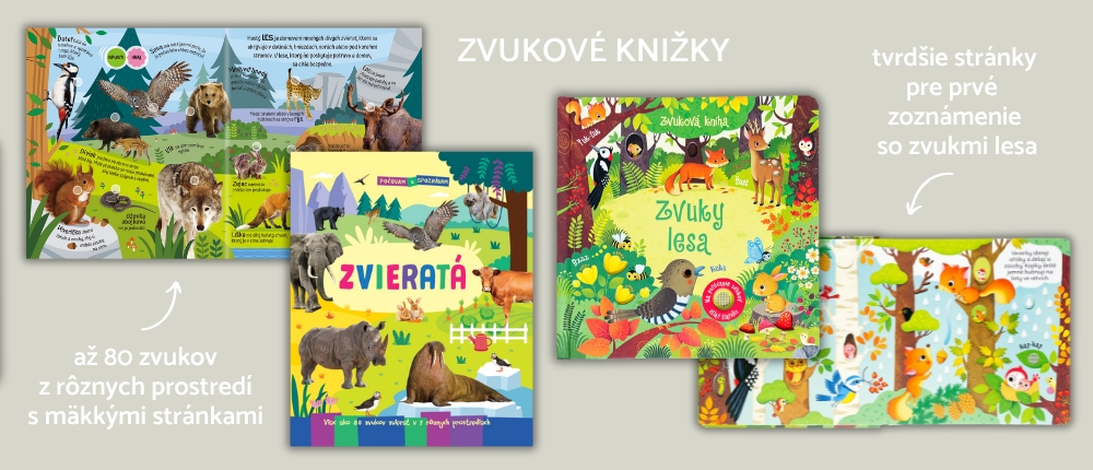 knižky so zvukmi zvierat